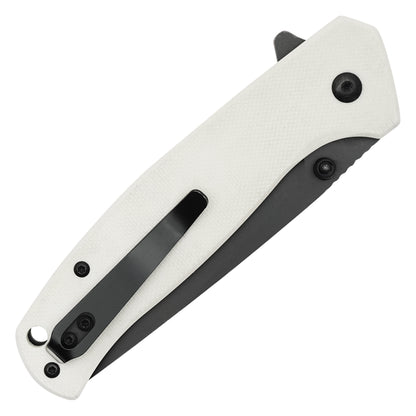 Buckshot Knives - 7.75" White D2 | Ball Bearing Pocket Knife