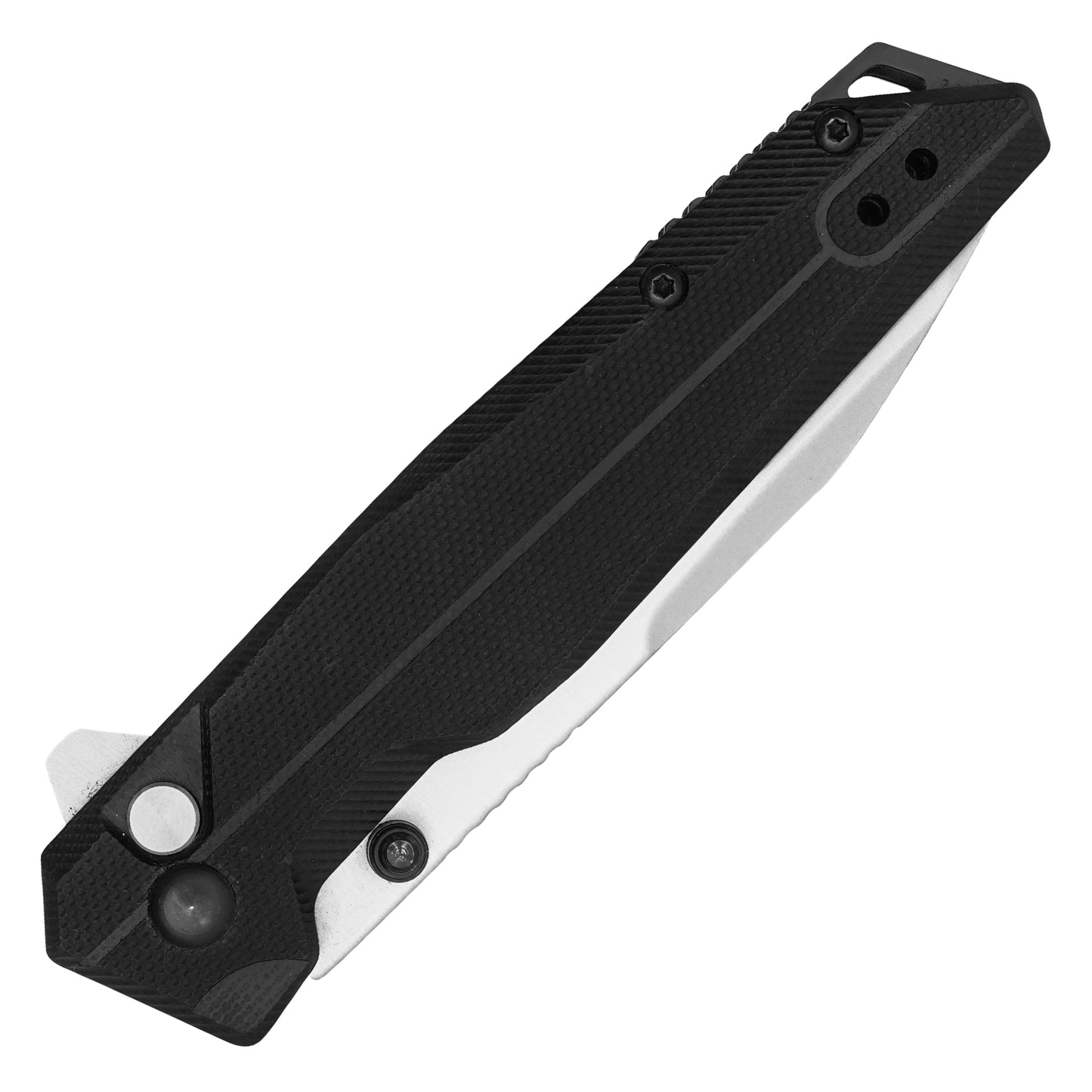 Buckshot Knives - 7.5" Black D2 | Ball Bearing Pocket Knife