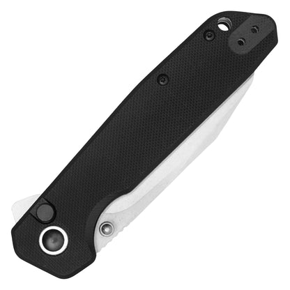Buckshot Knives - 7.75" Black D2 | Ball Bearing Pocket Knife