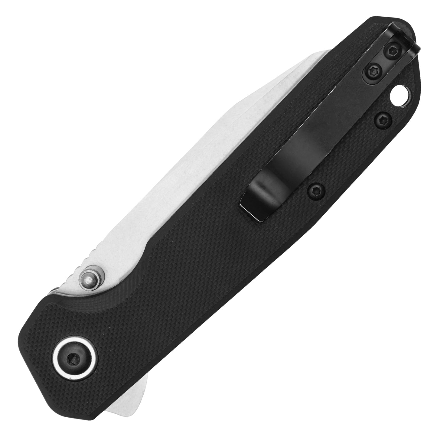 Buckshot Knives - 7.75" Black D2 | Ball Bearing Pocket Knife