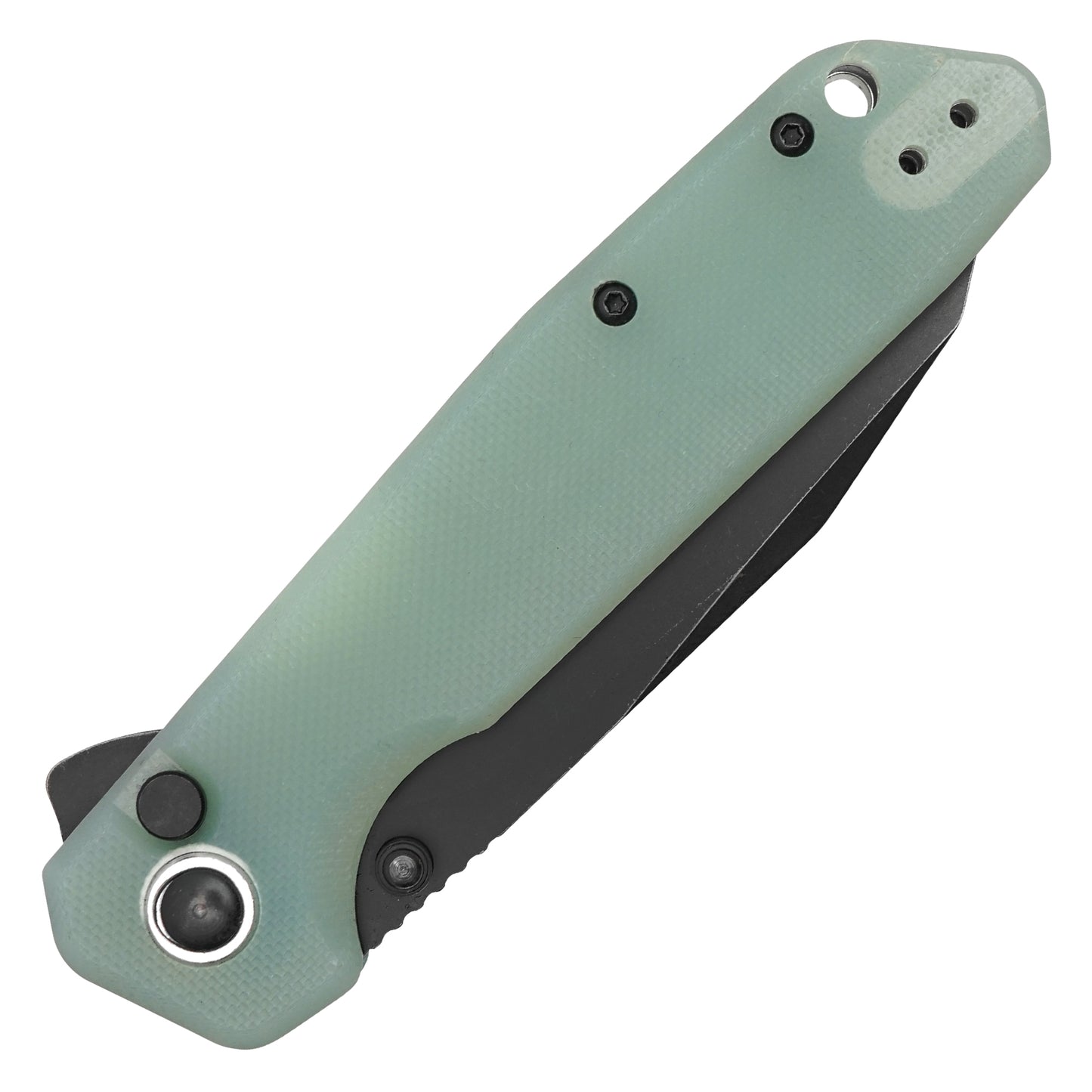 Buckshot Knives - 7.75" Jade D2 | Ball Bearing Pocket Knife