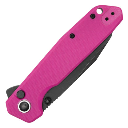 Buckshot Knives - 7.75" Pink D2 | Ball Bearing Pocket Knife