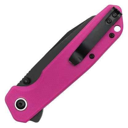 Buckshot Knives - 7.75" Pink D2 | Ball Bearing Pocket Knife