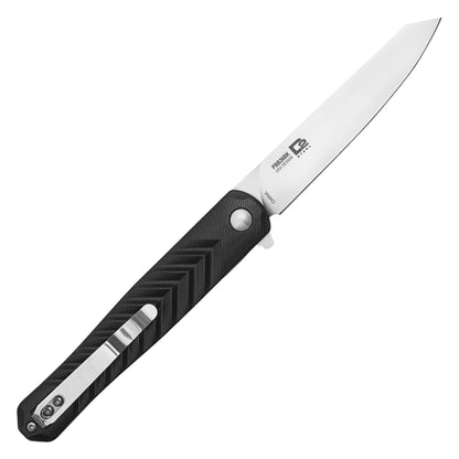 Buckshot Knives - 8.5" Slim Black D2 | Ball Bearing Pocket Knife