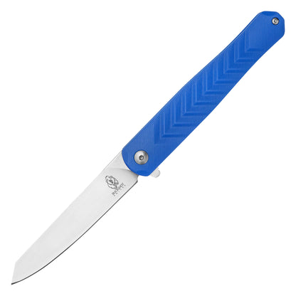 Buckshot Knives - 8.5" Slim Blue D2 | Ball Bearing Pocket Knife