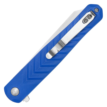 Buckshot Knives - 8.5" Slim Blue D2 | Ball Bearing Pocket Knife