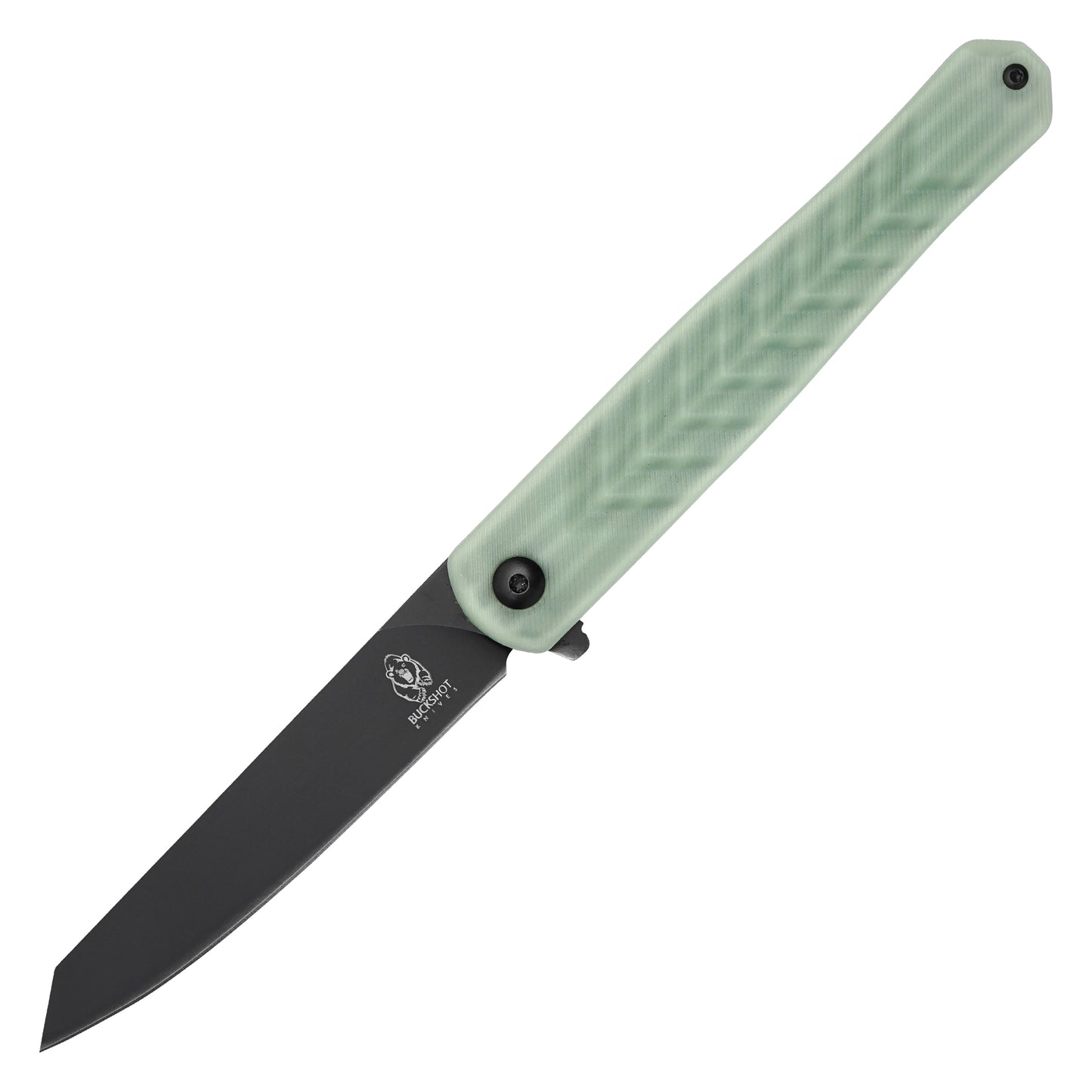 Buckshot Knives - 8.5" Slim Jade D2 | Ball Bearing Pocket Knife