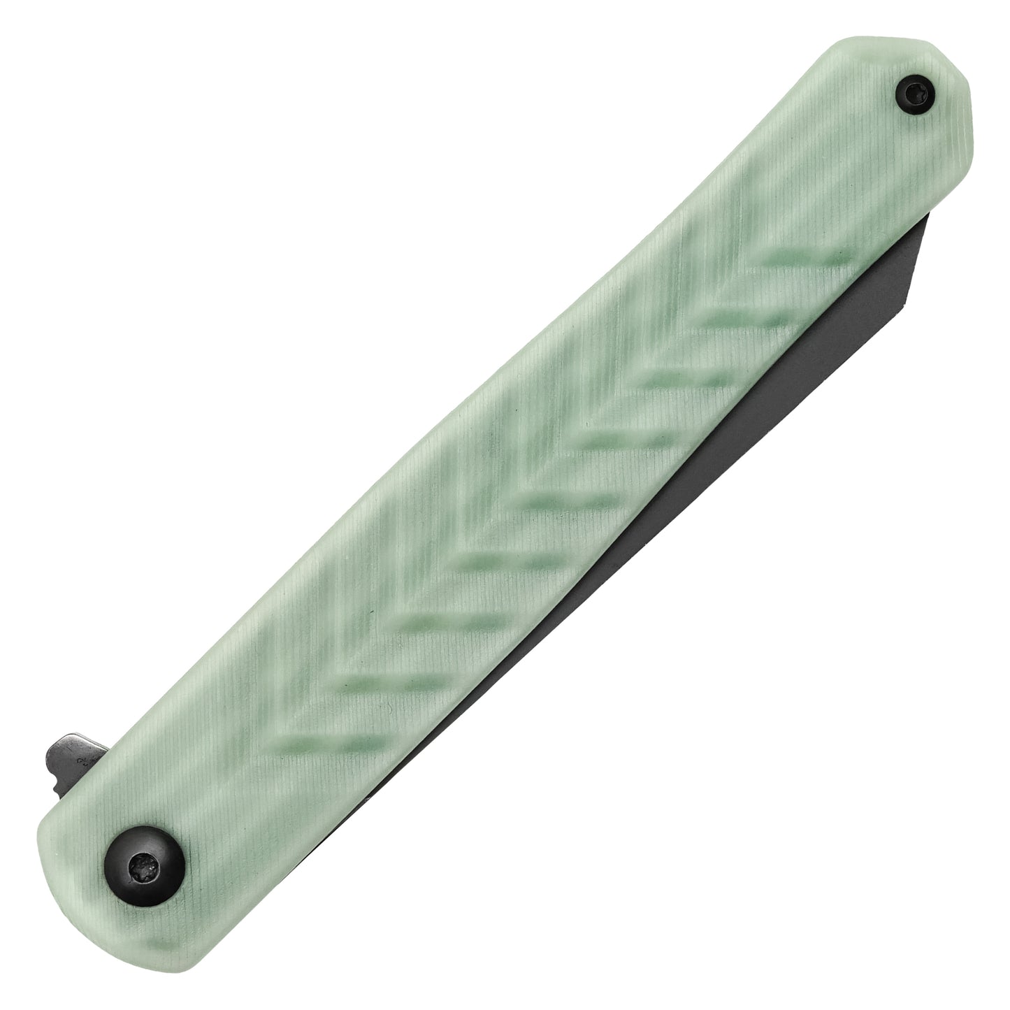 Buckshot Knives - 8.5" Slim Jade D2 | Ball Bearing Pocket Knife