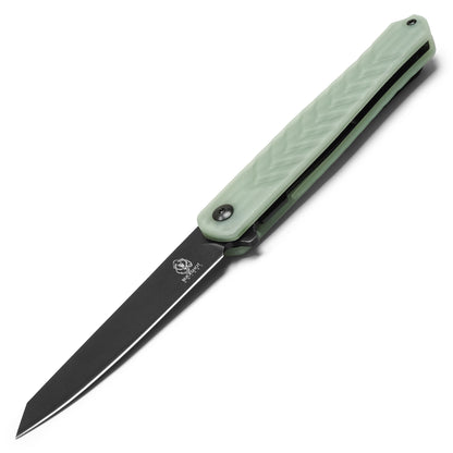Buckshot Knives - 8.5" Slim Jade D2 | Ball Bearing Pocket Knife