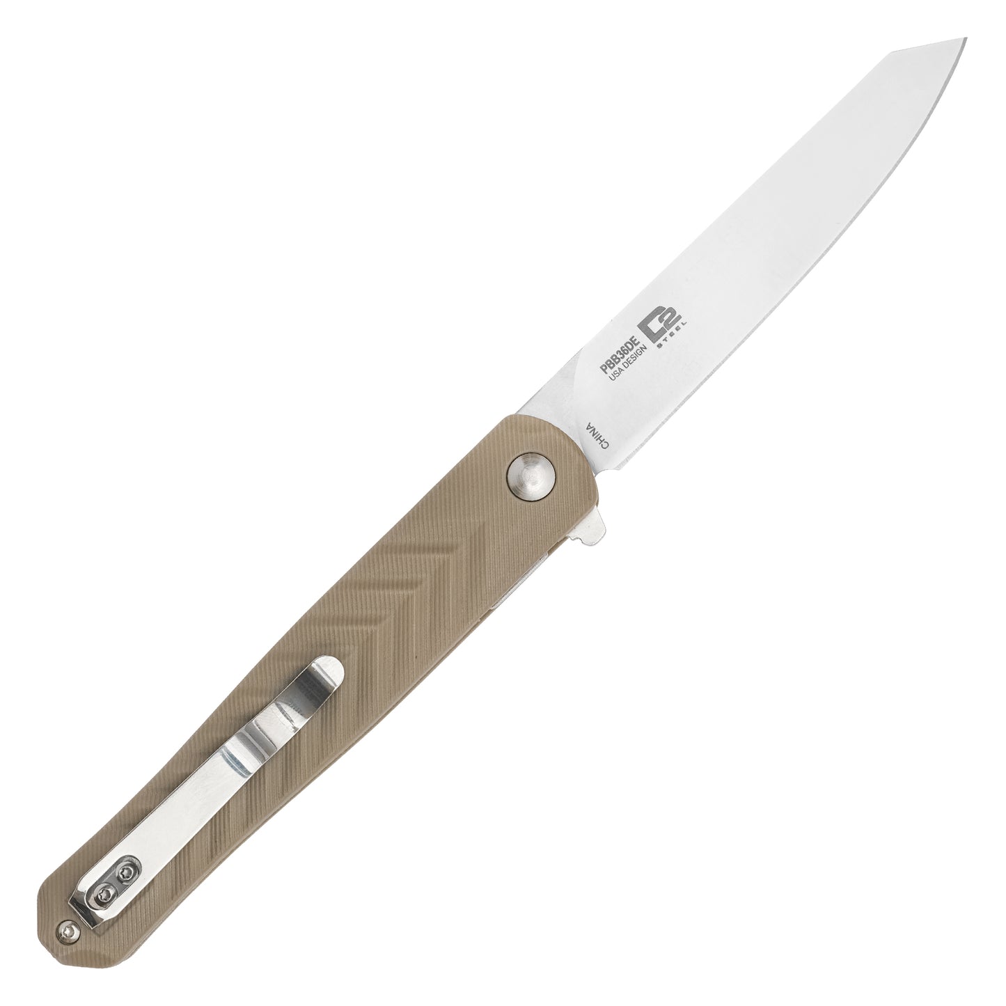 Buckshot Knives - 8.5" Slim Desert D2 | Ball Bearing Pocket Knife