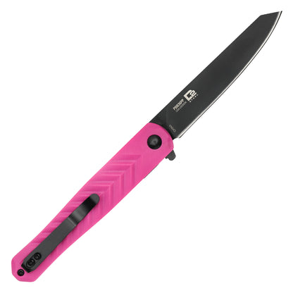 Buckshot Knives - 8.5" Slim Pink D2 | Ball Bearing Pocket Knife