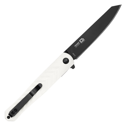 Buckshot Knives - 8.5" Slim White D2 | Ball Bearing Pocket Knife
