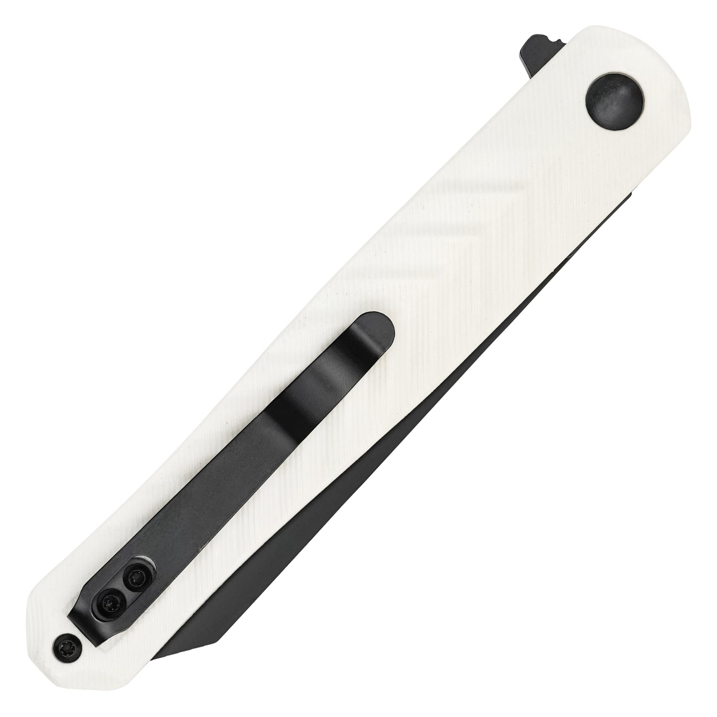 Buckshot Knives - 8.5" Slim White D2 | Ball Bearing Pocket Knife