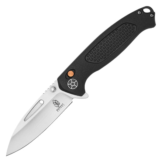 Buckshot Knives - 8.25" Black Textured D2 | Ball Bearing Pocket Knife