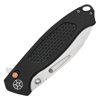 Buckshot Knives - 8.25" Black Textured D2 | Ball Bearing Pocket Knife