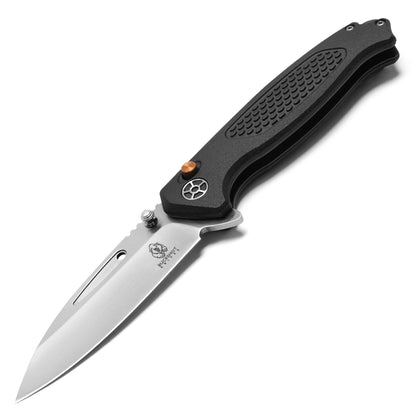 Buckshot Knives - 8.25" Black Textured D2 | Ball Bearing Pocket Knife