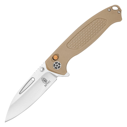 Buckshot Knives - 8.25" Desert Textured D2 | Ball Bearing Pocket Knife