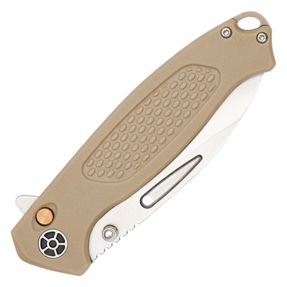 Buckshot Knives - 8.25" Desert Textured D2 | Ball Bearing Pocket Knife