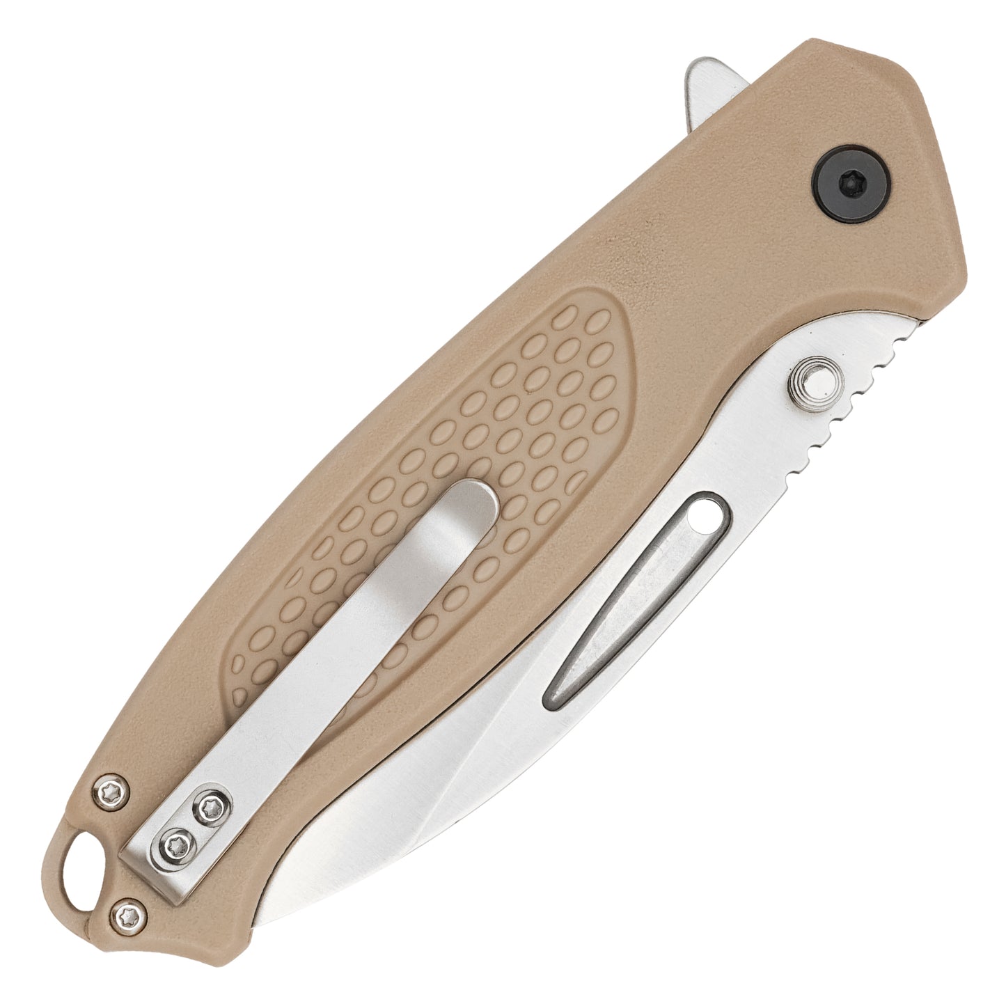 Buckshot Knives - 8.25" Desert Textured D2 | Ball Bearing Pocket Knife