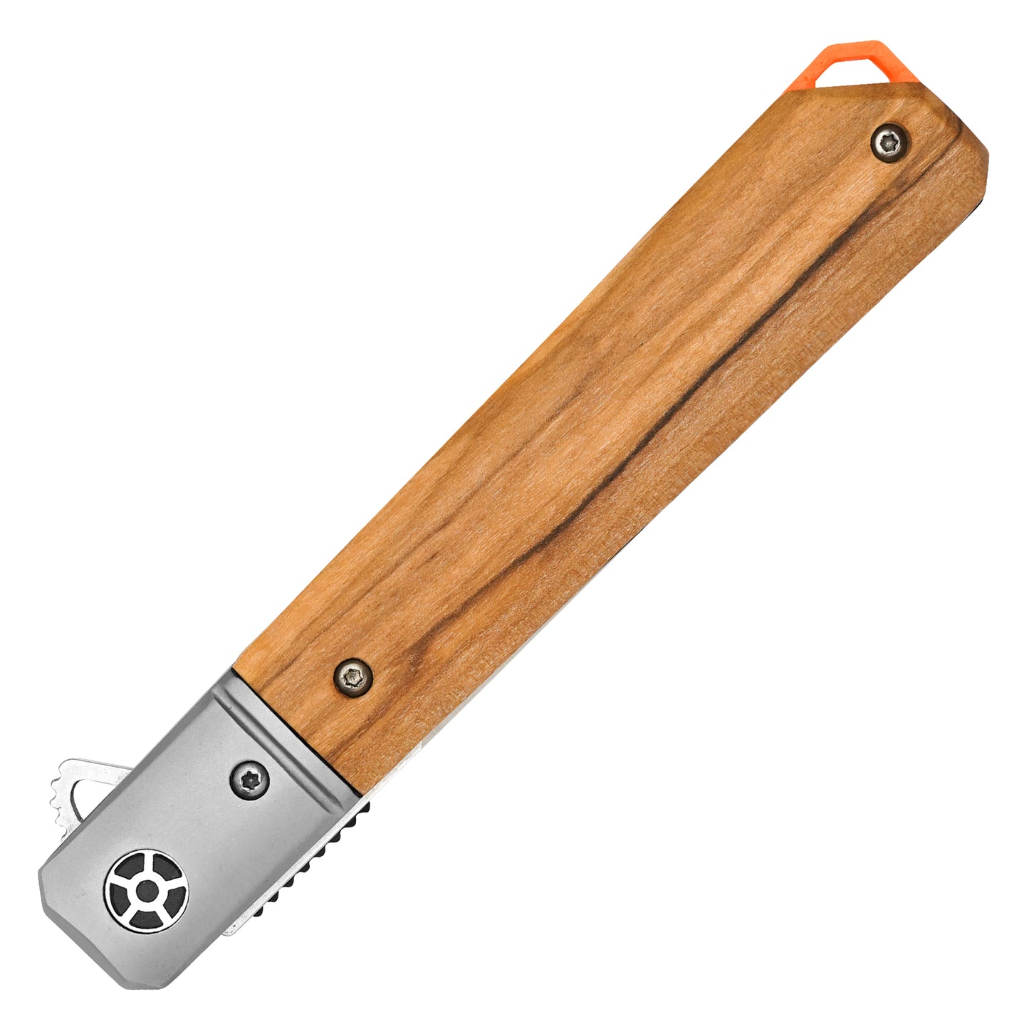 Buckshot Knives - 8.5" Natural Wood D2 | Ball Bearing Pocket Knife