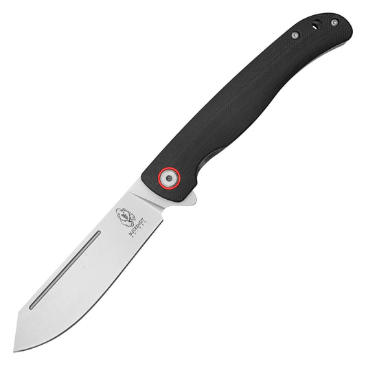 Buckshot Knives - 8.25” Black D2 Steel | Ball Bearing Pocket Knife