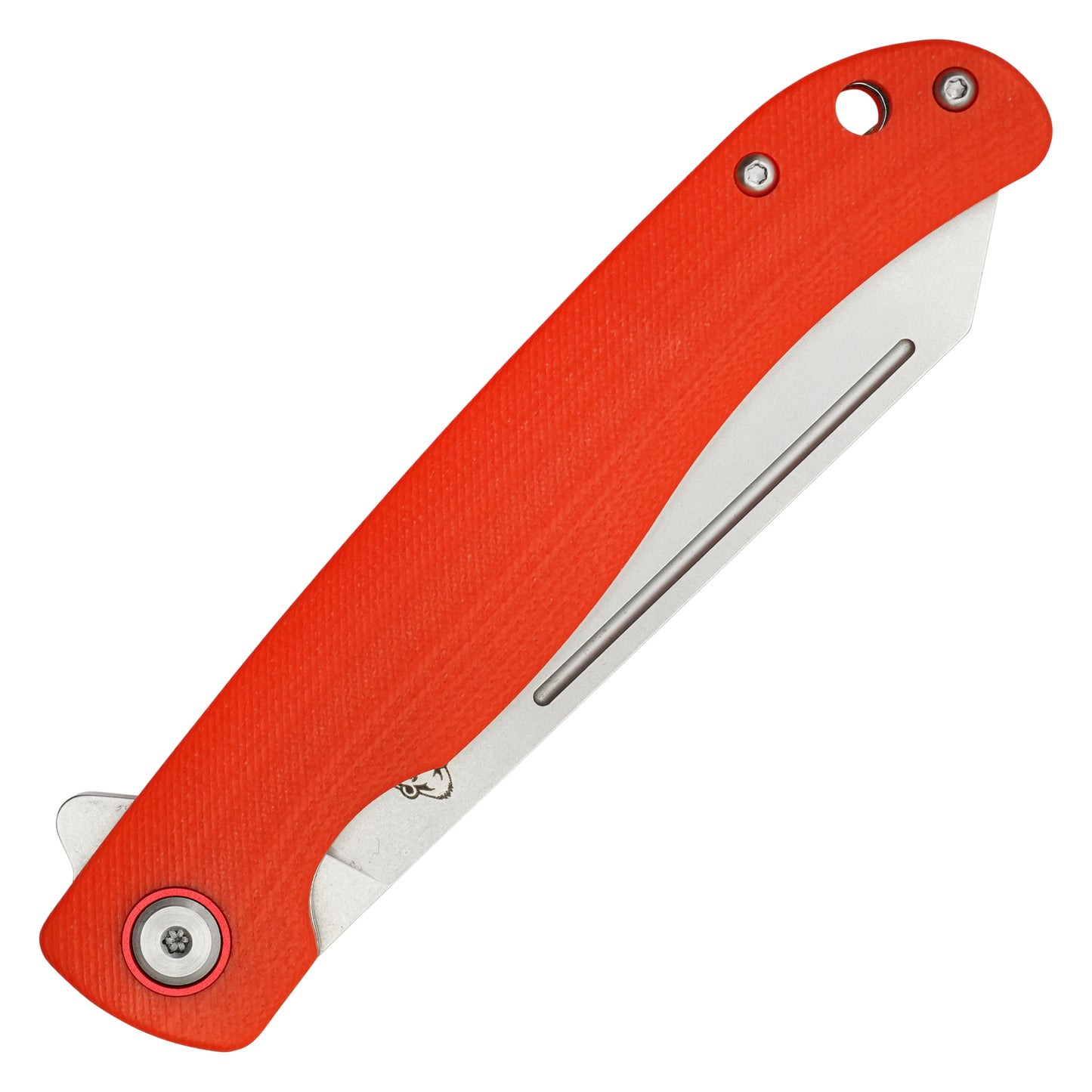 Buckshot Knives - 8.25” Orange D2 Steel | Ball Bearing Pocket Knife