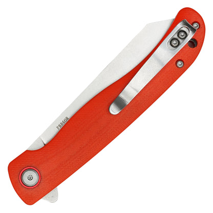 Buckshot Knives - 8.25” Orange D2 Steel | Ball Bearing Pocket Knife