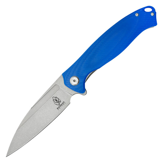 Buckshot Knives - 9” Blue D2 Steel | Ball Bearing Pocket Knife