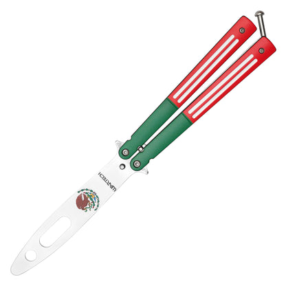 Wartech - 9.25" Mexico Flag | Butterfly Trainer Knife