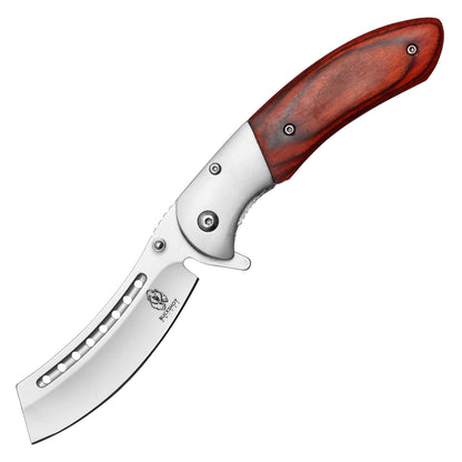 Buckshot Knives - 8" Wood Cleaver | Spring Assisted Pocket Knife