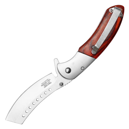 Buckshot Knives - 8" Wood Cleaver | Spring Assisted Pocket Knife