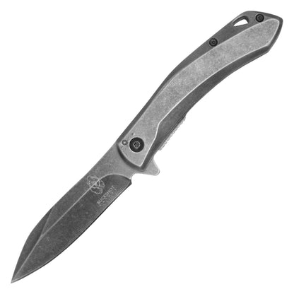 Buckshot Knives - 7.25" Stonewashed | Spring Assisted Pocket Knife