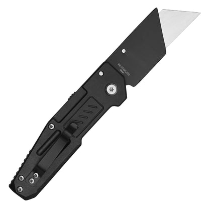 Wartech - 6.5" Tactical Black Utility | Folding Utility Knife