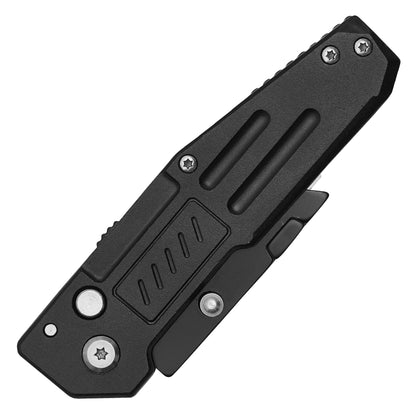 Wartech - 6.5" Tactical Black Utility | Folding Utility Knife