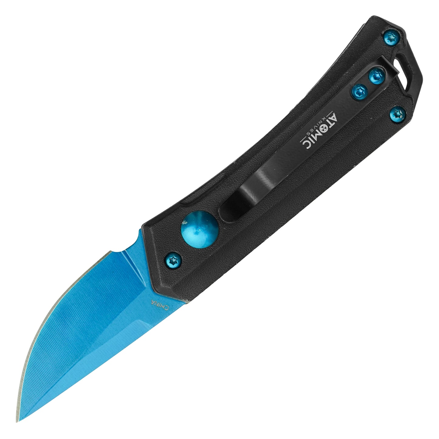 5.25” Blue | Push Button Knife