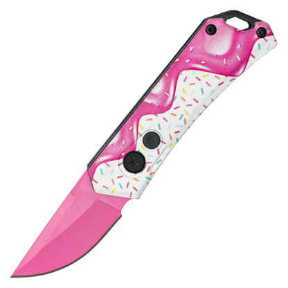 Atomic Knives / Sweet Treats - 5” Frosted | Push Button Pocket Knife