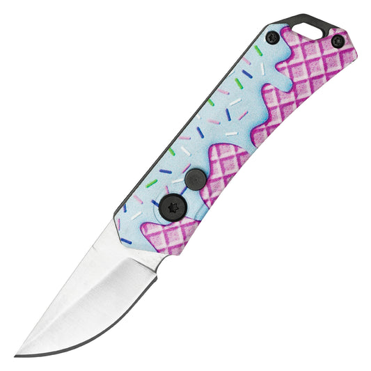 Atomic Knives / Sweet Treats - 5” Frosted | Push Button Pocket Knife