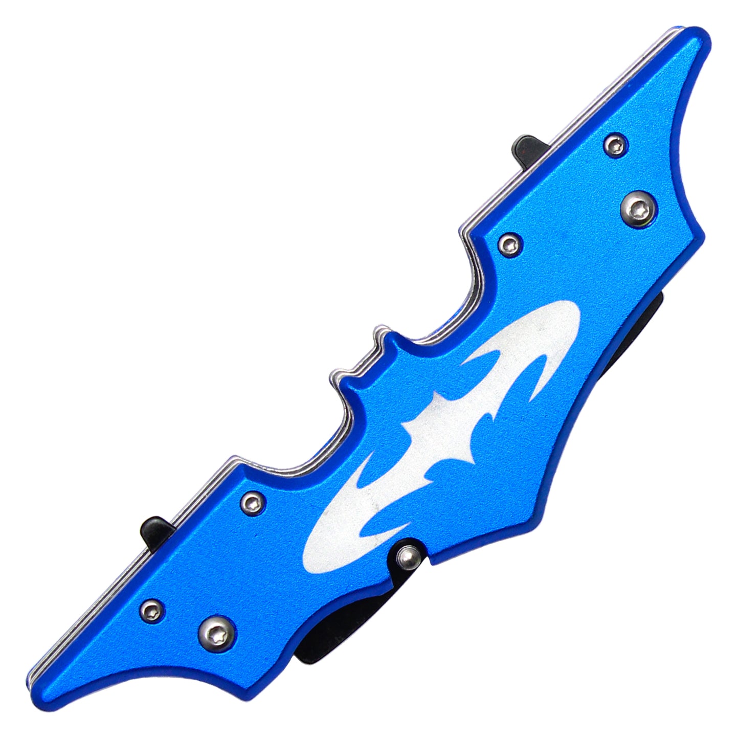 11" Blue Dual Blade Batarang Knife