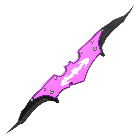 11" Magenta Dual Blade Batarang Knife