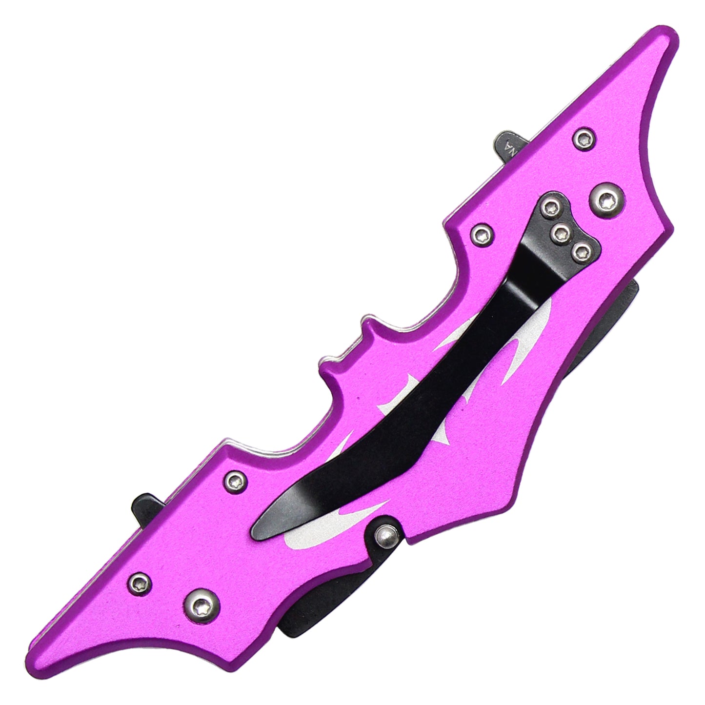 11" Magenta Dual Blade Batarang Knife