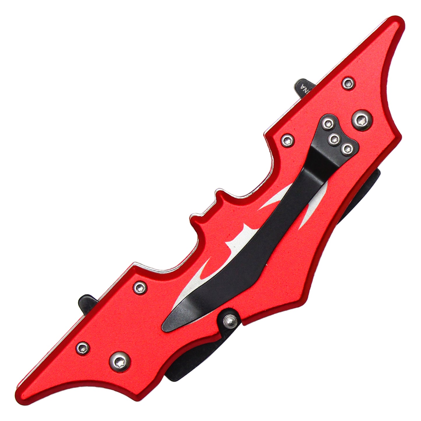 11" Red Dual Blade Batarang Knife
