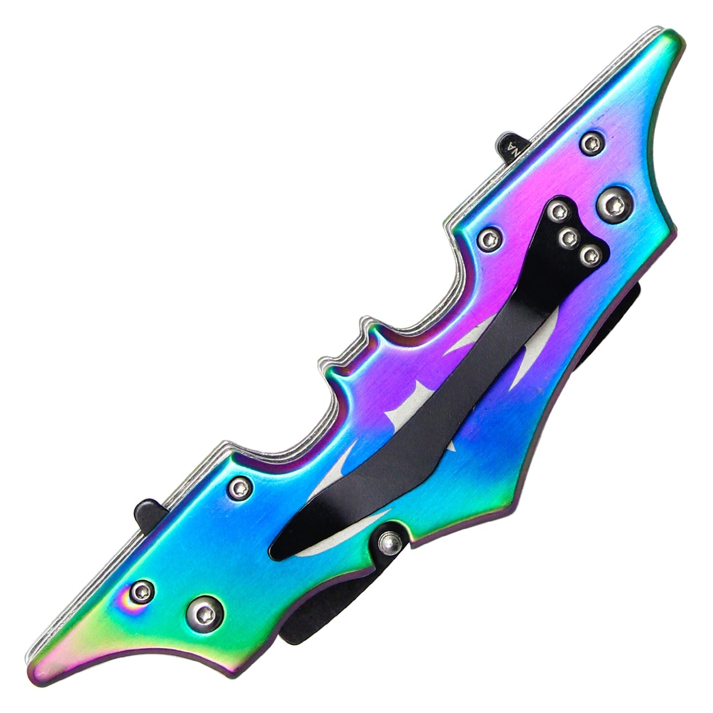 11" Rainbow Dual Blade Batarang Knife