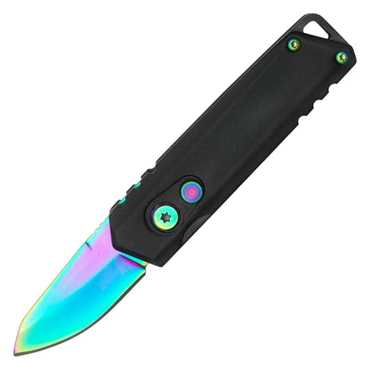 5” Rainbow | Push Button Knife