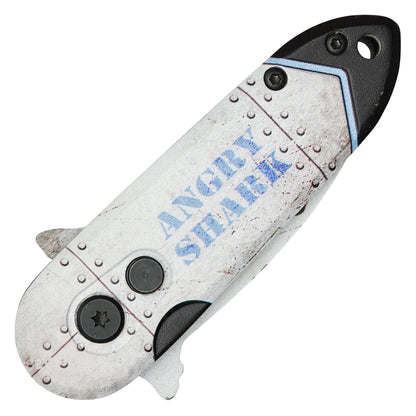 Atomic Knives - 5” White Bomb | Push Button Knife