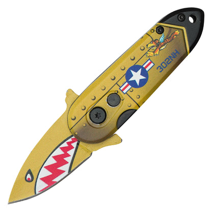 Atomic Knives - 5” Gold Bomb | Push Button Knife