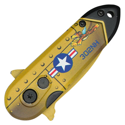 Atomic Knives - 5” Gold Bomb | Push Button Knife