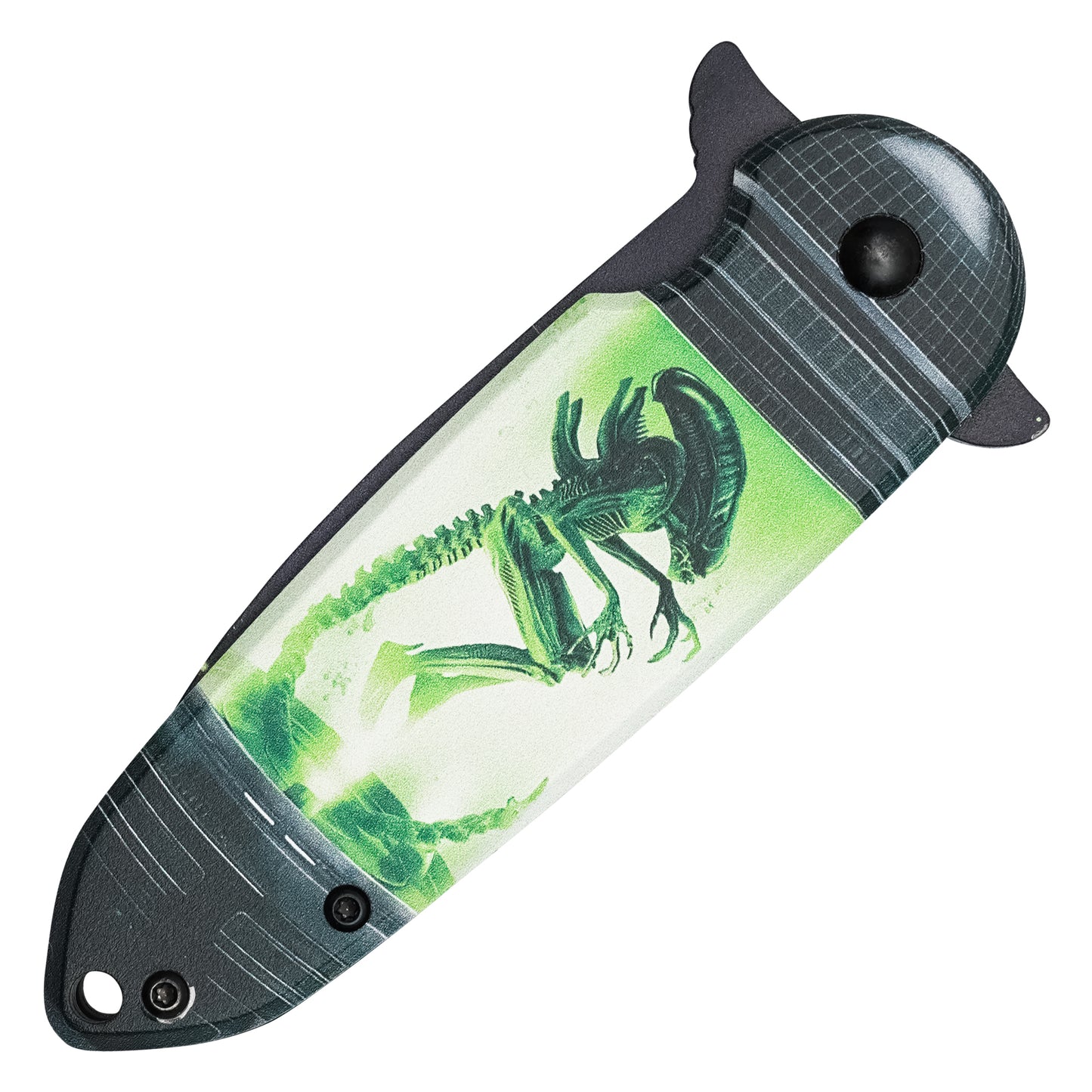 7.25" Alien Specimen Graphic | Spring Assisted Pocket Knife