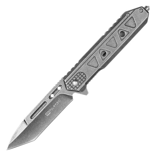 Milspec – 8" Stonewashed | Spring Assisted Pocket Knife
