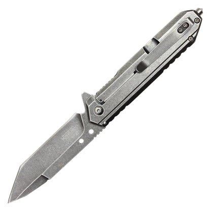 Milspec – 8" Stonewashed | Spring Assisted Pocket Knife