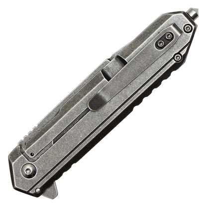 Milspec – 8" Stonewashed | Spring Assisted Pocket Knife